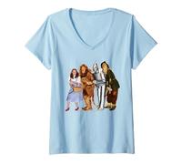 Mujer The Wizard of Oz Frightened Foursome Camiseta Cuello V