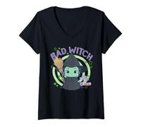 Mujer The Wizard of Oz Gokko Wicked Witch of The West Bad Witch Camiseta Cuello V