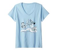 Mujer The Wizard of Oz Group Doodle Camiseta Cuello V