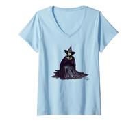 Mujer The Wizard of Oz Wicked Witch Melting Camiseta Cuello V