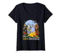 Mujer The Wizard of Oz Yellow Brick Road Camiseta Cuello V
