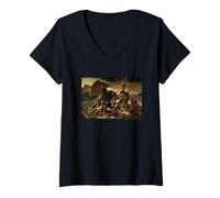 Mujer Theodore Gericault The Raft of The Medusa Camiseta Cuello V
