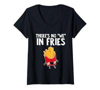 Mujer There is no We in Fries Camiseta Cuello V