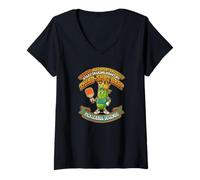 Mujer Third-Shot Drop Ironic Pickleball Quote Eneldo Camiseta Cuello V