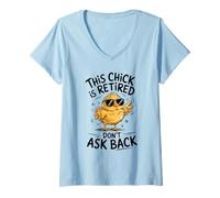 Mujer This Chick is Retired Don´s Ask Back Retirement Camiseta Cuello V