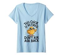 Mujer This Chick is Retired Don´s Ask Back Retirement Camiseta Cuello V