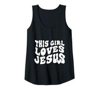 Mujer This Girl Loves Jesus Camiseta sin Mangas