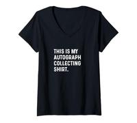 Mujer This Is My Autograph Collecting Shirt - Sports Player Autos Camiseta Cuello V
