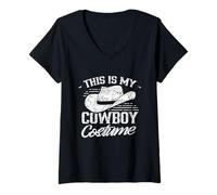 Mujer This Is My Cowboy Costume Cute Texas Cowboys Camiseta Cuello V