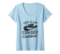 Mujer This Is My Cowboy Costume Cute Texas Cowboys Camiseta Cuello V