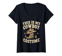 Mujer This Is My Cowboy Cowgirl Costume Western Country Rodeo Camiseta Cuello V