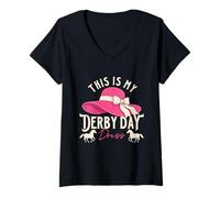Mujer This is My Dress - Aficionado de Carreras de Caballos Camiseta Cuello V