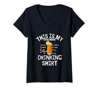 Mujer This Is My Long Island Beber Shirt Alcohol Cocktails Camiseta Cuello V