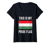 Mujer This is My Pride Flag - Patriot of Hungary Graphic Hungarian Camiseta Cuello V