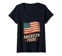 Mujer This Is My Pride Flag USA Flag America Pride Flag Love USA Camiseta Cuello V