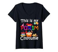 Mujer This is my Purim Costume Funny Jewish Camiseta Cuello V