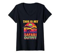 Mujer This Is My Safari LGBTQ Shirt Cool African Safari Lovers Camiseta Cuello V