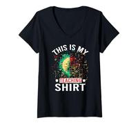 Mujer This IS MY Teaching Camiseta Cuello V