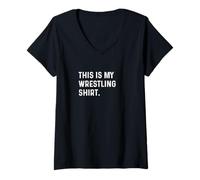 Mujer This Is My Wrestling Shirt - Wrestler Wrestle Match Sport Camiseta Cuello V