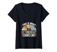 Mujer This Is What Retirement Looks Like Jubilado |-- Camiseta Cuello V