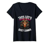 Mujer This Leo's Too Loud FOR Your Quiet Corner Camiseta Cuello V