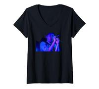 Mujer Thom Yorke de Radiohead Salve al Thief Tour Camiseta Cuello V