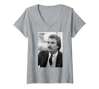 Mujer Thomas Magnum P.I. Actor Tom Selleck 1985 Camiseta Cuello V