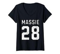 Mujer Thomas Massie 2028 para el Presidente Republicano Vintage 28 Camiseta Cuello V