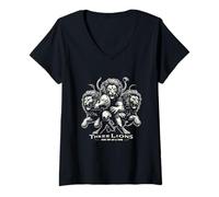 Mujer Three Lions Rugby Spirit - Un Intento a la Vez Camiseta Cuello V