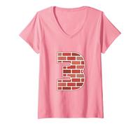 Mujer Three Little Pigs 3 Disfraz de grupo de Halloween para niños y adultos Camiseta Cuello V