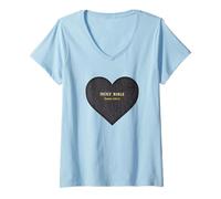 Mujer Thy Word Have I Hid in Mine Heart - Psalm 119:11 Bible Faith Camiseta Cuello V