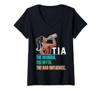 Mujer Tia The Woman The Myth The Bad Influence Camiseta Cuello V