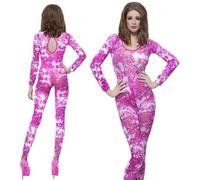 Mujer Tie-Dye Elástico Mono Disfraz para Mujer Por Smiffys