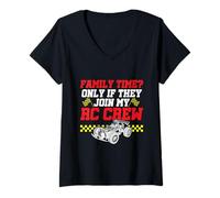 Mujer Tiempo De Familia? Rc Crew - Corres De Rc Divertidos Rc Camiseta Cuello V