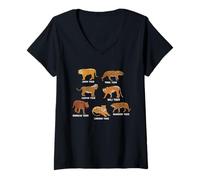 Mujer Tigre Especies Tigre Amante Niños Javan Tiger Camiseta Cuello V