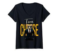 Mujer Tim Cheese - Divertido Agente Secreto Ratón Brainrot Slang Gaming Camiseta Cuello V