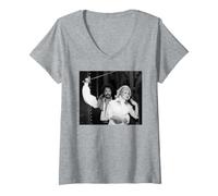 Mujer Tim Curry Y Pamela Stephenson Piratas De Penzance 1982 Camiseta Cuello V
