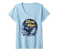 Mujer Timmy Hope Ballena Rescate Mar Báltico Motivo Buckelwal WAL Cool Camiseta Cuello V
