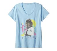 Mujer Tina Turner Geometric Eighties Camiseta Cuello V
