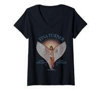 Mujer Tina Turner Love Explosion Wings 1979 Camiseta Cuello V