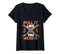 Mujer Tiro Al Plato Pull It Like You Mean It Camiseta Cuello V