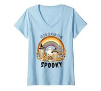 Mujer Tis The Season Be Spooky Season Halloween In My Spooky Era Camiseta Cuello V