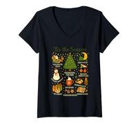 Mujer Tis The Season - Camiseta Actividades Navideñas Tradiciones Camiseta Cuello V