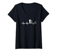 Mujer Titiritero divertido de Puppet Master Heartbeat Man Camiseta Cuello V
