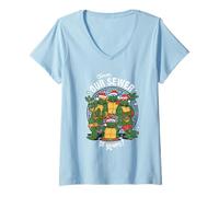 Mujer TMNT From Our Sewer to Yours Happy Holidays Camiseta Cuello V
