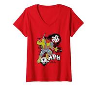 Mujer TMNT out of The Shadows Raphael NYC Grunge Camiseta Cuello V
