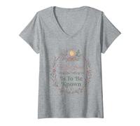 Mujer To Be Loved Is To Be Known Retro Vintage Love Cita 9 Camiseta Cuello V