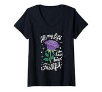 Mujer TODA MI VIDA HAS SIDO FIEL Camiseta Cuello V