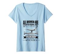 Mujer Todas Las Mujeres Son Creadas Iguales todavía Hacen Pilates Setenta 70 Camiseta Cuello V