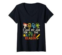 Mujer Todas las pequeñas razones Camiseta Cuello V